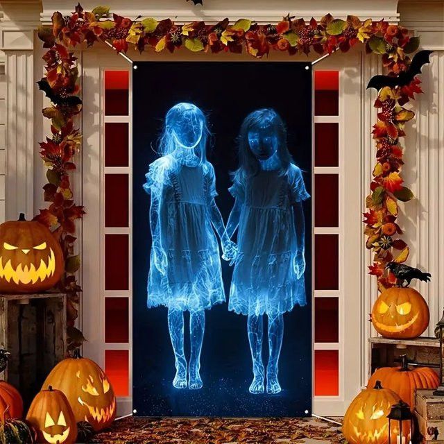 VIKAMA Halloween Horror-Hintergrundbanner für Innen- und Außenbereich - Bild 1