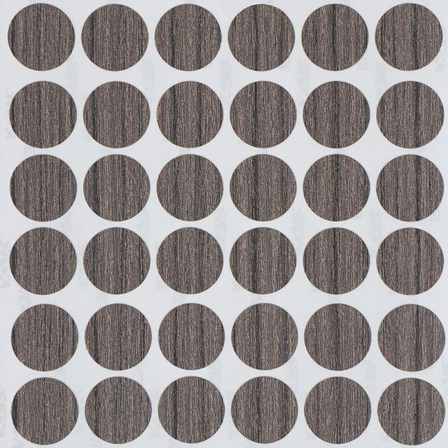 54 Stück selbstklebende Schraubenabdeckkappen von Binchi Outdoor Product in Braun, rund, Durchmesser: 21 mm - Bild 1