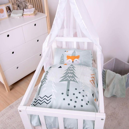 Baby Best Renforcé Wende-Bettwäsche aus Baumwolle mit Kissenbezug und Bettbezug, Grafik Design, B/T: 80 x 80 cm und 40 x 40 cm