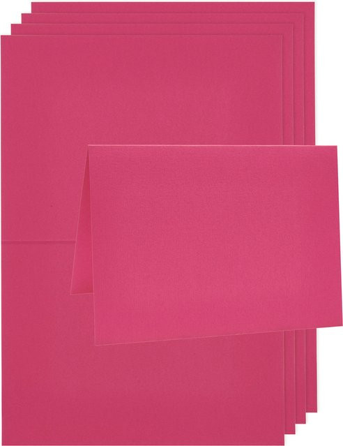 Rico Design Paper Poetry Luxury Karten A5 in Fuchsia - Bild 1