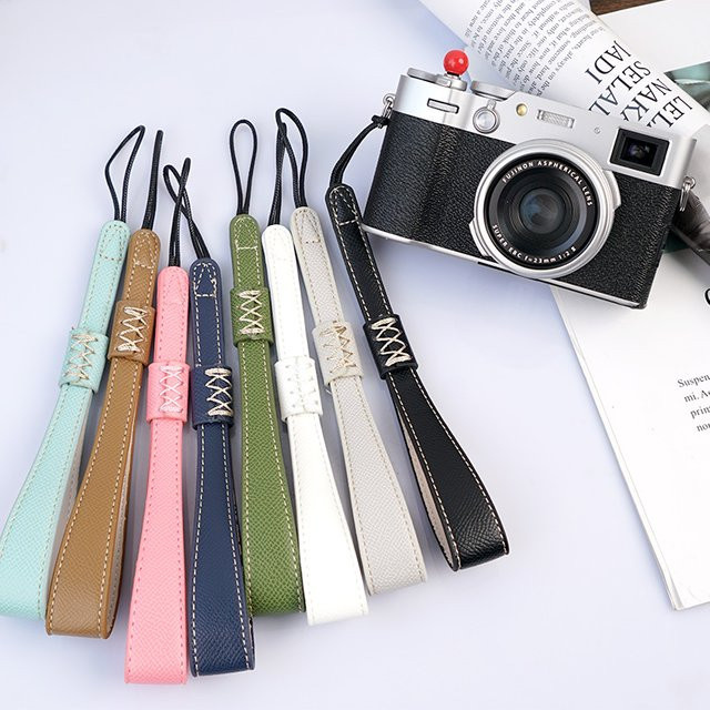 NiYi Kamera-Handgelenkband aus Leder in Braun für SLR, DSLR, Sony, Canon, Fuji, Fujifilm, Pentax und Panasonic Vlog-Kameras - Bild 1
