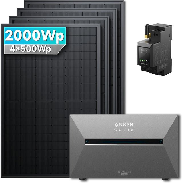 Anker SOLIX Solarbank 3 E2700 Pro Balkonkraftwerk mit 2000W Speicher in Schwarz - Bild 1
