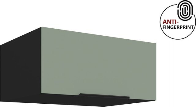 Küchen Aufsatzschrank ARIA in Aquamarin matt mit Anti-Fingerprint-Beschichtung, Breite: 80 cm - Bild 1