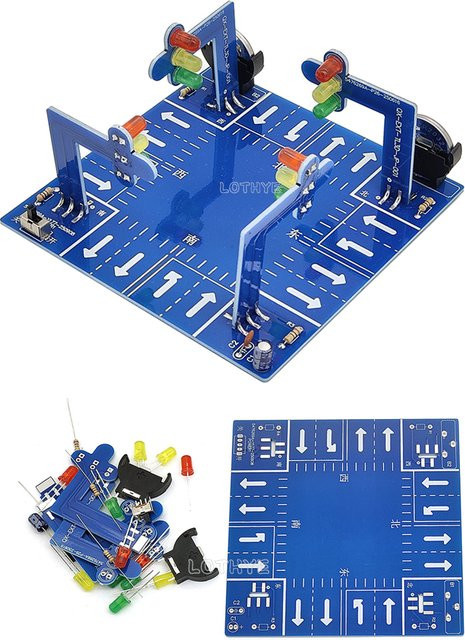 LOTHYE Intelligentes Verkehrssignallicht, DIY-Elektronik-Kit, Fahrzeuge - Bild 1