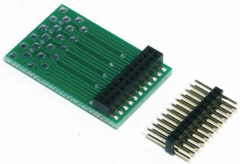 TAMS Elektronik 70-01045-01-C Adapter für PluX- und 21MTC-Schnittstelle Bausatz in Grün - Bild 1