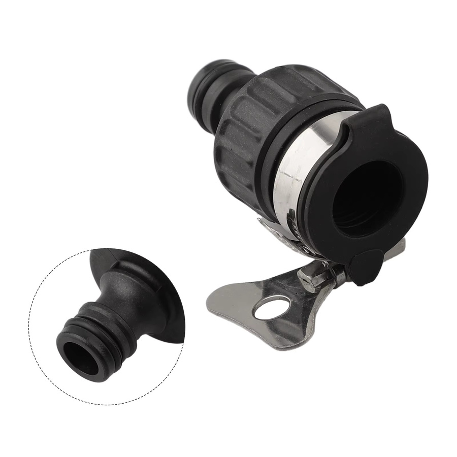 VIBRATITE Gewindeloser Schnellanschluss-Adapter für Gartenwasserleitungen, Quick Coupling Schlauchanschluss für die Gartenbewässerung, Schwarz - Bild 4