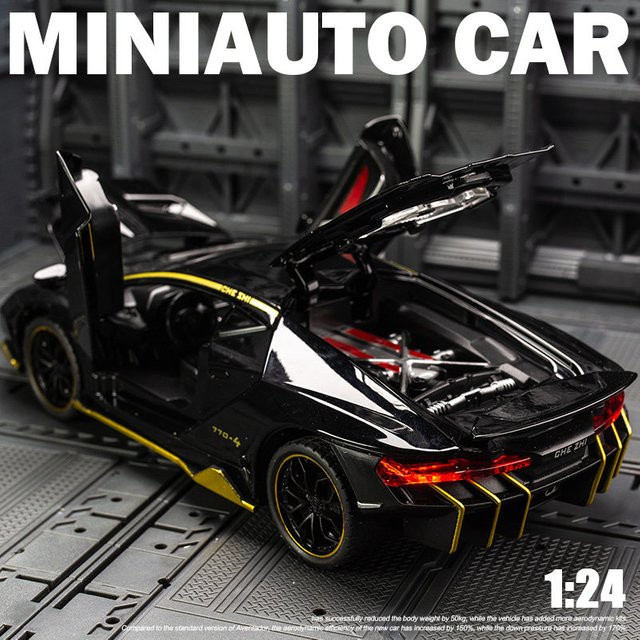 MINI AUTO LP770-4 Sportwagen, Simulationsmodell, 1:24, Metall, mit Licht und Sound - Bild 1