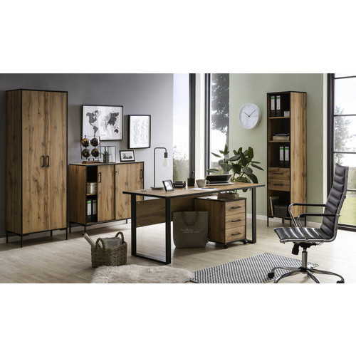 Schildmeyer Rollcontainer Serie 2000 Eiche Landhaus Nachbildung, Farbe Beige/Braun, B/T/H: 40,1 x 50,0 x 57,0 cm - Bild 3