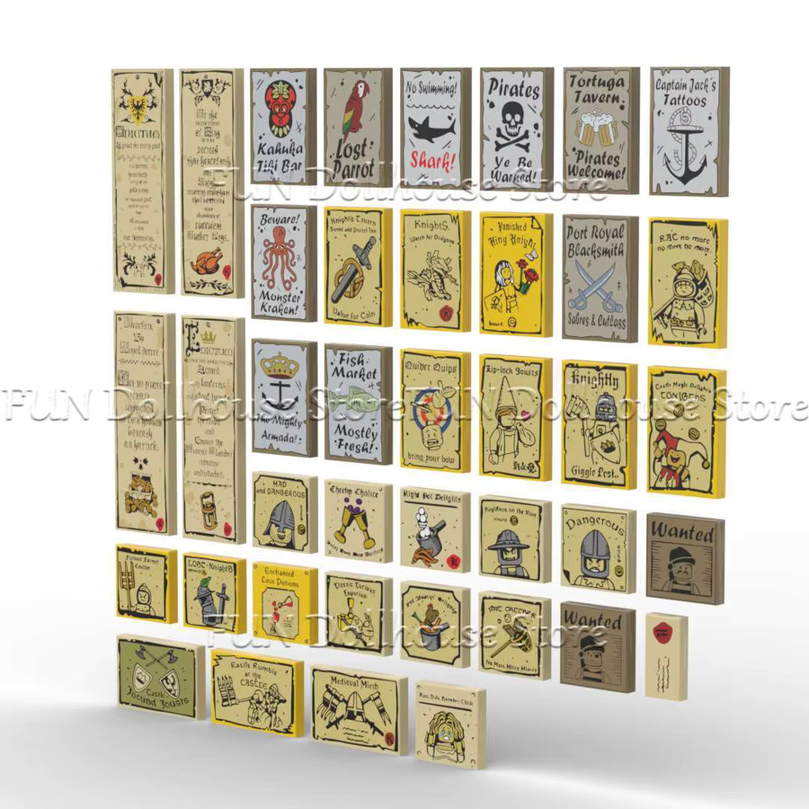 BRICKPANDA Fantasy Mittelalterliches Poster Bausteine, Zubehör, Kunststoff, Bunt / Mehrfarbig - Bild 2