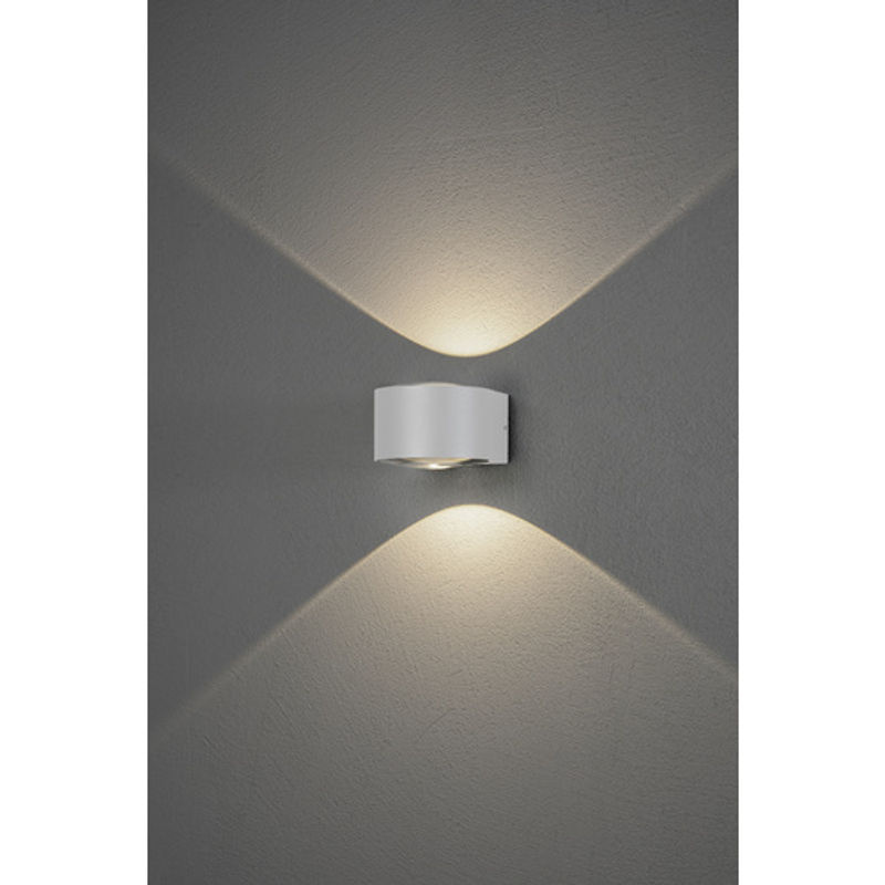 Konstsmide Gela Außenwandleuchte Weiß mit LED-Leuchtmittel B/H/T: 11 x 6,5 x 15,5 cm - Bild 4