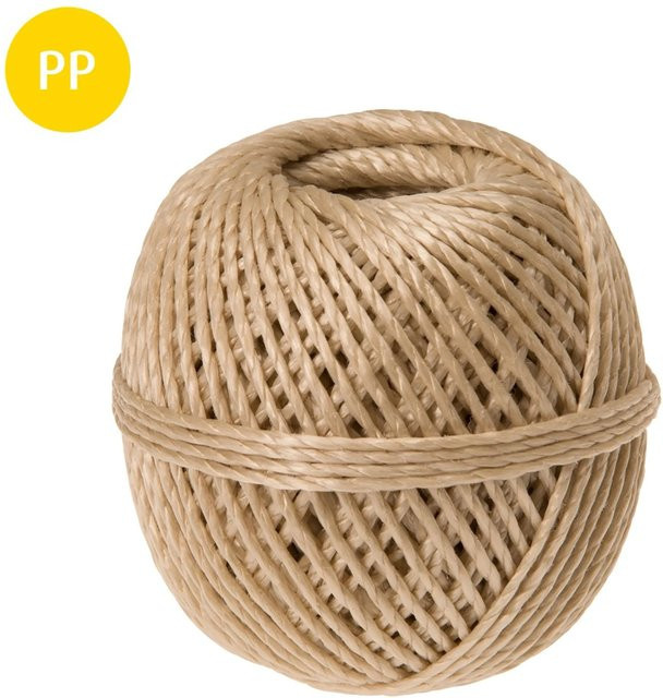Conacord Bindfaden Polypropylen-Split Gedreht Ø 2 mm, Länge: 100 m, Natur/Beige - Bild 1