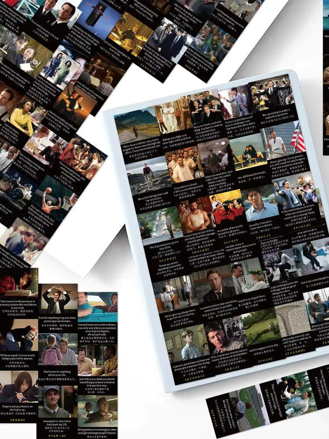 30 Stück motivierende Film-Lesezeichen aus Papier in Multicolour für Studenten und Schule - Bild 5