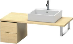 Duravit Unterschrank L-Cube in Medium Egg mit 2 Schubladen, B: 32 cm, T: 54,7 cm, H: 40 cm - Bild 1