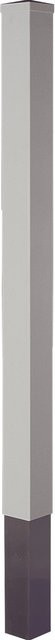 T & J Lightline Kunststoffpfosten Silbergrau zum Einbetonieren B: 9 cm, T: 9 cm, H: 240 cm - Bild 1