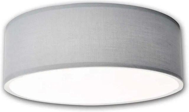 Einlicht Deckenleuchte FABRIC aus Stoff in Blaugrau, Durchmesser: 30 cm, Fassung E27 - Bild 1