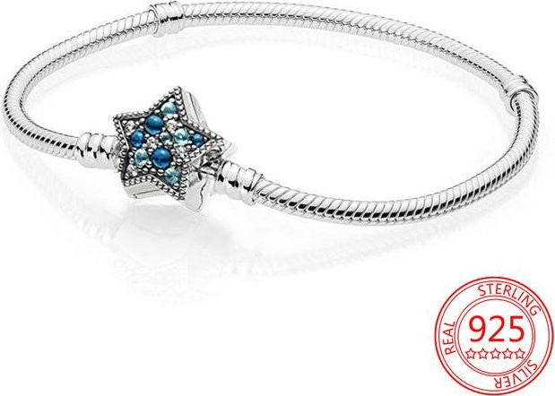 Allbestart Armband, 925 Silber, Stern, Zirkonia, 18cm, Mädchen - Bild 1