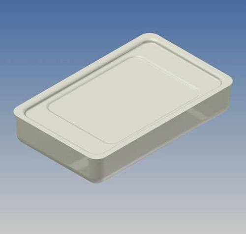 TEKO Universal-Gehäuse 433.15 aus Stahl in Weiß, B/T/H: 50,5 x 31,5 x 9,5 cm - Bild 1