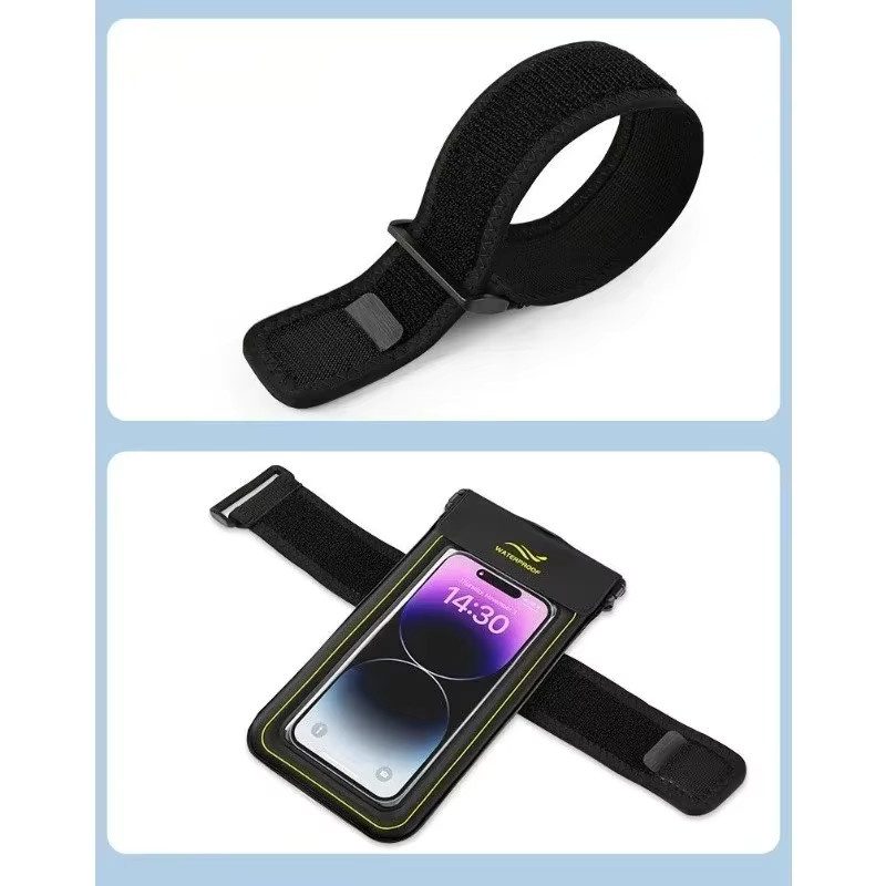 HAISSKY Wasserdichte Armband Handy Tasche für iPhone 17 16 15 14 13 Pro Max Plus in Schwarz mit Schwimmfunktion zum Schwimmen und Tauchen - Bild 4