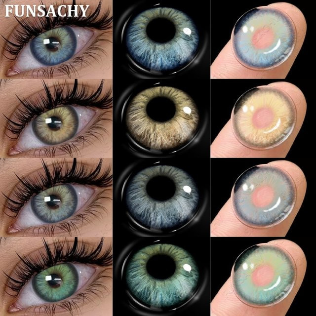 FUNSACHY Kontaktlinsen, Green, jährlich, Unisex - Bild 1