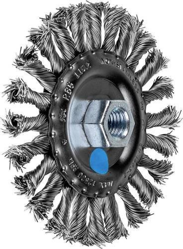 PFERD TOOLS COMBITWIST Rundbürste für Winkelschleifer, gezopft, Edelstahl-Draht-Ø 0,50 mm, Durchmesser: 115 mm, M14 Gewinde, Farbe: Silber - Bild 1