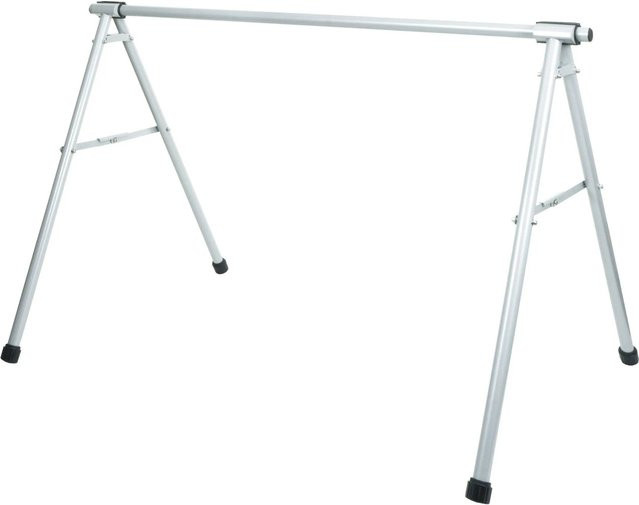 MCW Fahrrad-Sattelständer K39 aus pulverbeschichtetem Metall in Silber, B/T/H: 114 x 170 x 114 cm - Bild 1
