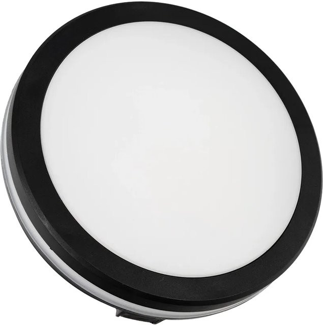 LUXULA LED Deckenleuchte Schwarz, IP65 Feuchtraumleuchte Rund mit CCT Kalt- und Warmweiß, 30W, 3000lm, Durchmesser: 30 cm - Bild 1