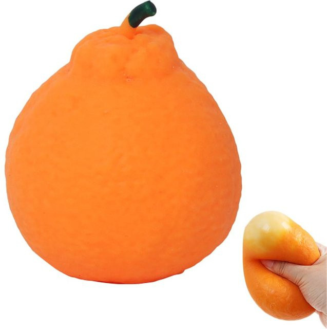 BC Pet Supplies Orangen Quetschspielzeug, Weich zum Drücken, Stressabbau - Bild 1