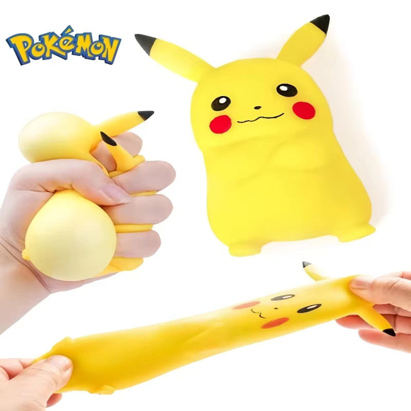 Bandai Pokémon Pikachu Quetschspielzeug, Knetfiguren, mit Rebound-Musikfunktion - Bild 3