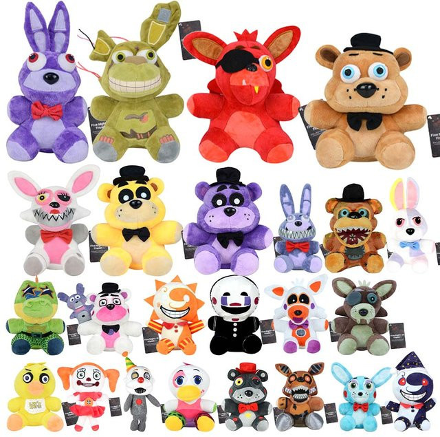 Potdemiel Five Nights at Freddy's FNaF Plüsch Puppe, Bonnie, Foxy, Freddy, 18cm - Bild 1