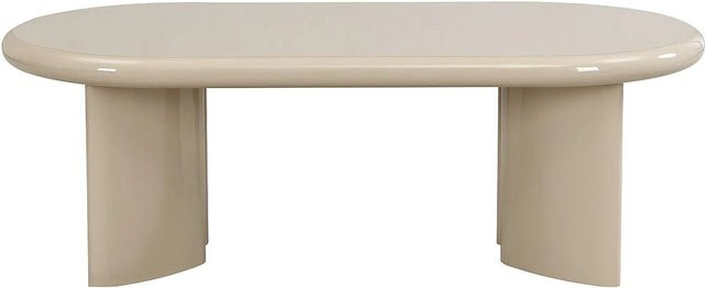 Vente-unique Couchtisch Tabemi in Beige, rechteckiges Design aus lackiertem MDF, B/T/H: 120 x 60 x 40 cm - Bild 1