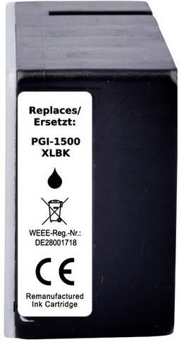 Renkforce Druckerpatrone kompatibel mit Canon PGI-1500BK XL in Schwarz - Bild 1
