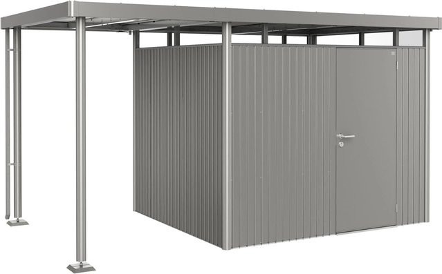 Biohort Seitendach HighLine für Gerätehaus, Grau, B/T/H: 150 x 235 x 222 cm - Bild 1