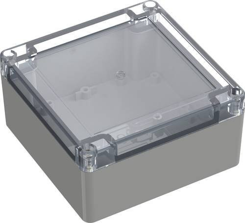 TRU COMPONENTS Universal-Gehäuse TC-10860676 aus Polycarbonat in Lichtgrau, B/T/H: 11,98 x 11,98 x 1,198 cm - Bild 1