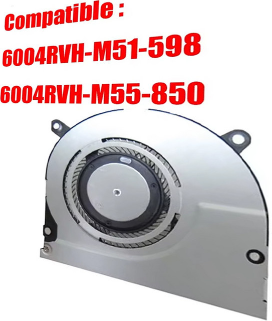 RTDPART Ersatz-Laptop-CPU-Lüfter DC5V für 6004RVH-M51-598 und 6004RVH-M55-850 - Bild 1