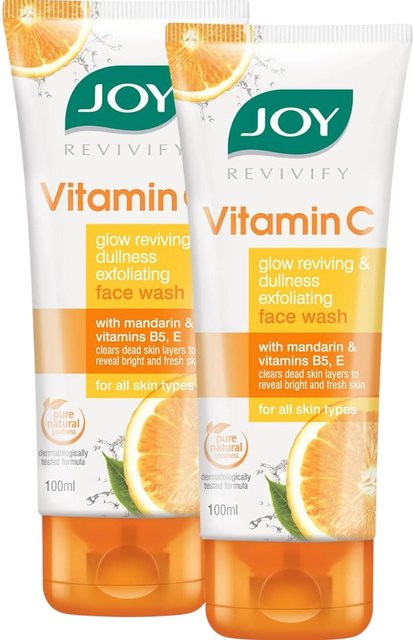 Joy Gesichtswaschgel Vitamin C, 2x 100 ml, für fettige und unreine Haut - Bild 1
