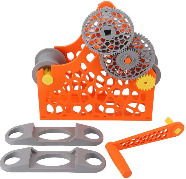 Binchi Outdoor Product 3D-Drucker Filament Aufwickler mit Handkurbel und modularer Bauweise in Orange - Bild 1
