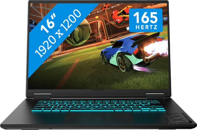 Gigabyte Gaming A16 Notebook in Schwarz mit 16 Zoll Display, AMD Ryzen 7, 16GB RAM, 1TB SSD und Windows - Bild 1