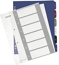 Leitz Style Register DIN A4 Zahlen 1-6 Mehrfarbig aus Polypropylen - Bild 2