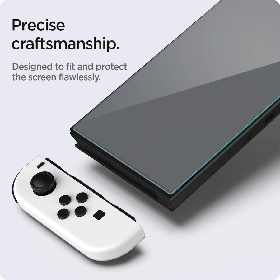 Nintendo Displayschutzfolie aus gehärtetem Glas für Nintendo Switch OLED, PS5 und Steam Deck 2, transparent, kratzfest und einfach zu installieren - Bild 4