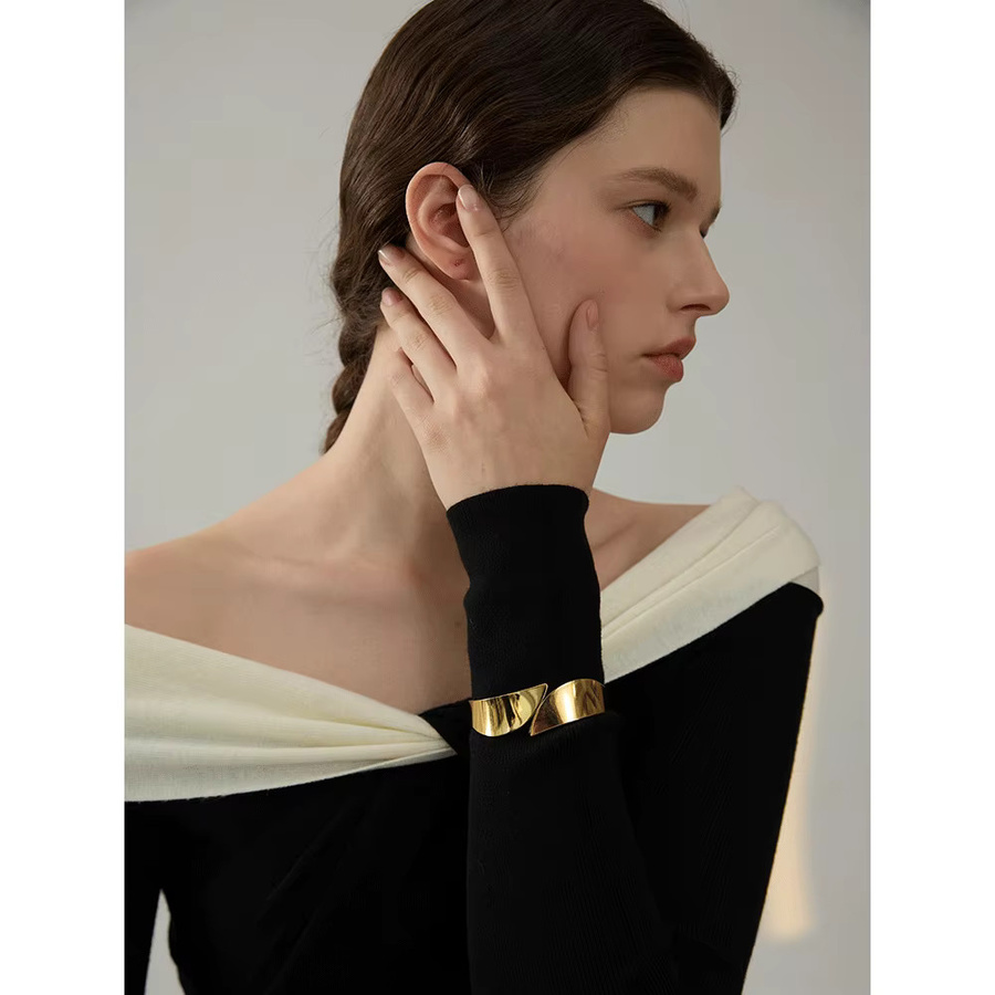 Yhpup Armband, Edelstahl, 18 Karat Gold, PVD-beschichtet, Unisex - Bild 2