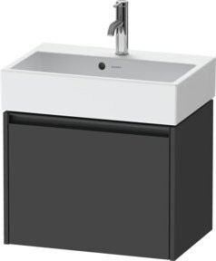 Duravit Waschtischunterschrank Ketho.2 Compact, Wandhängend, Graphit Matt, B/T/H: 58,4 x 39 x 44 cm - Bild 1