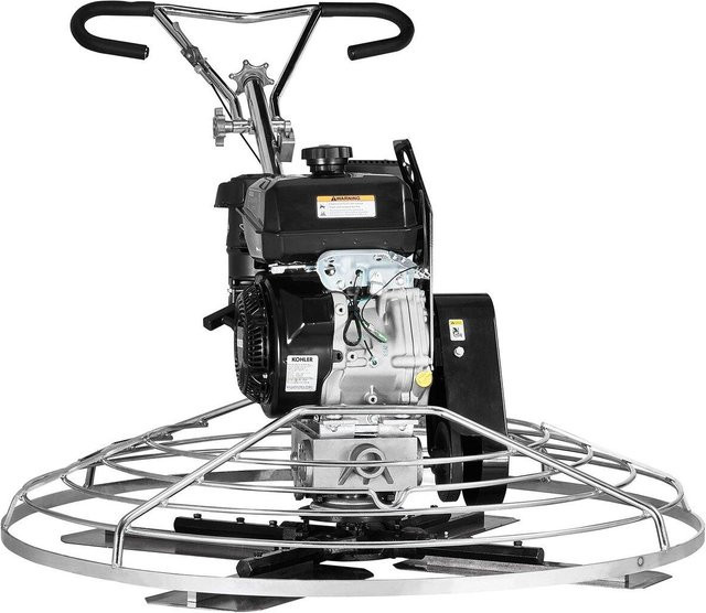 Motorisierter Geh-hinterher Zementglätter von Buying Solutions, MB in Orange und Schwarz mit 14 PS Benzinmotor und Schwimmbrett-Blatt aus Stahl, Breite: 120 cm, Tiefe: 96,5 cm, Höhe: 206,5 cm - Bild 1