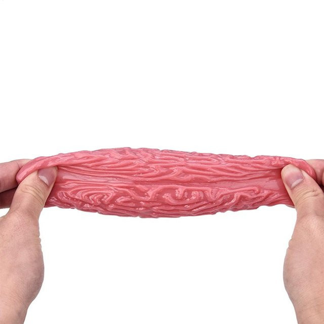 Weiche Gummi-Gehirn-Imitation, realistisches Kunstorgan, Stressball - Bild 1