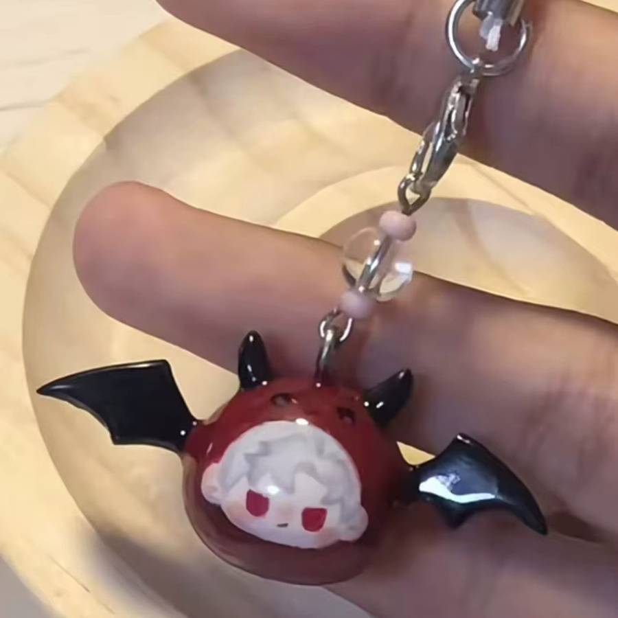 YUMEI Schlüsselanhänger, Teufelsflügel, Unisex - Bild 3