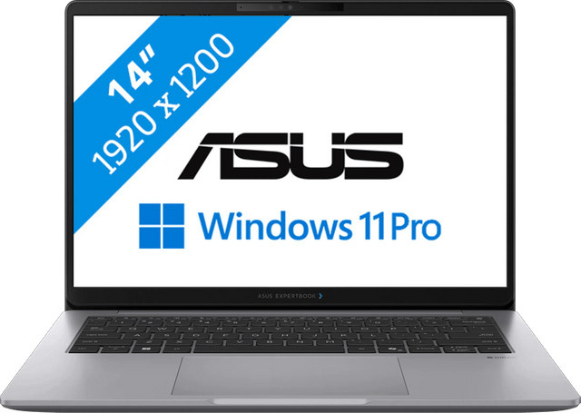 ASUS ExpertBook P3 G2 14'' Laptop 3406CHA-LY0044X in Silber mit AMD Prozessor, 16 GB RAM, 512 GB SSD, Windows und englischer QWERTY Tastatur - Bild 1