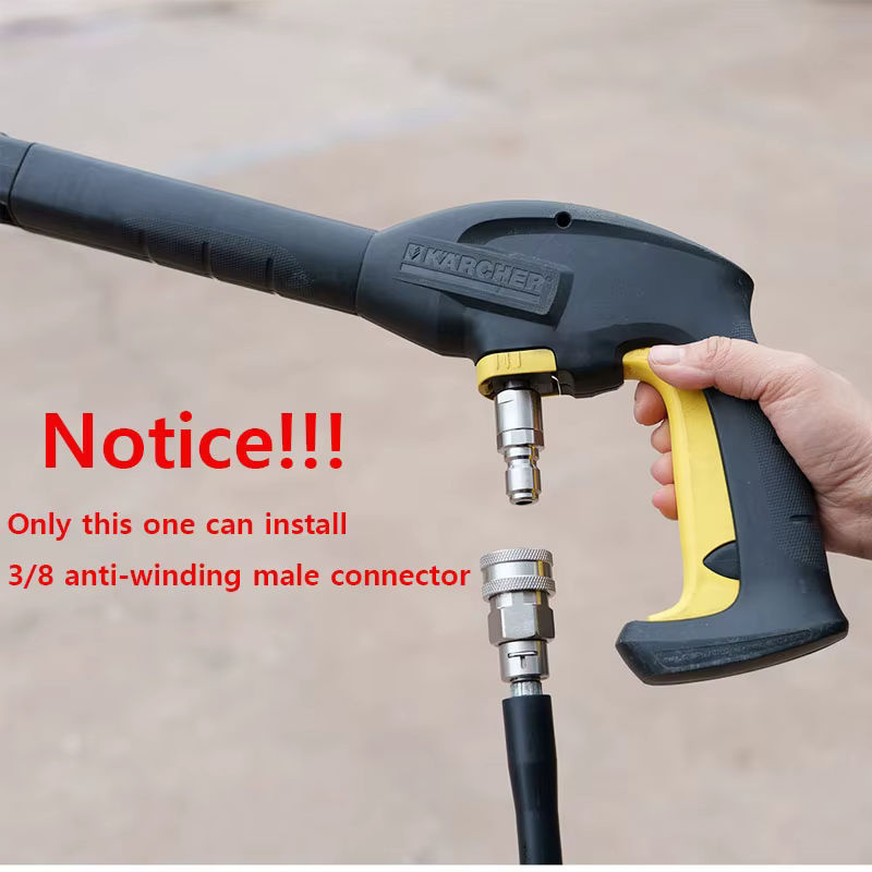Karcher Anti-Tangle-Adapter 3/8 Schnellstecker für Hochdruckreiniger in Silber - Bild 6