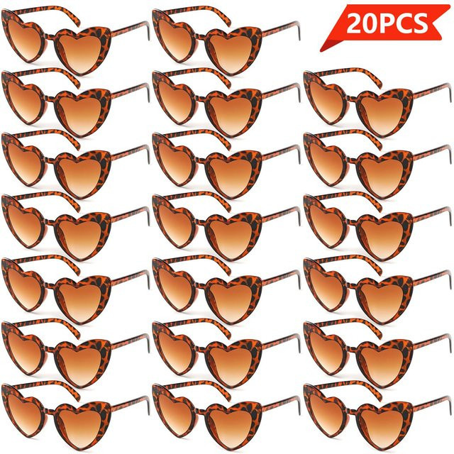 Yiran Brille, Herzform, Vollrand, Kunststoff, braun, Unisex - Bild 1