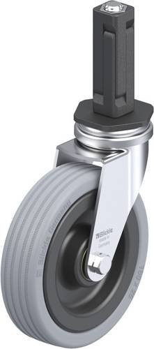 Blickle LRA-VPA 100K-EV02 Lenkrolle in Grau und Schwarz mit 100 mm Rad-Durchmesser und einer Tragfähigkeit von max. 70 kg - Bild 1