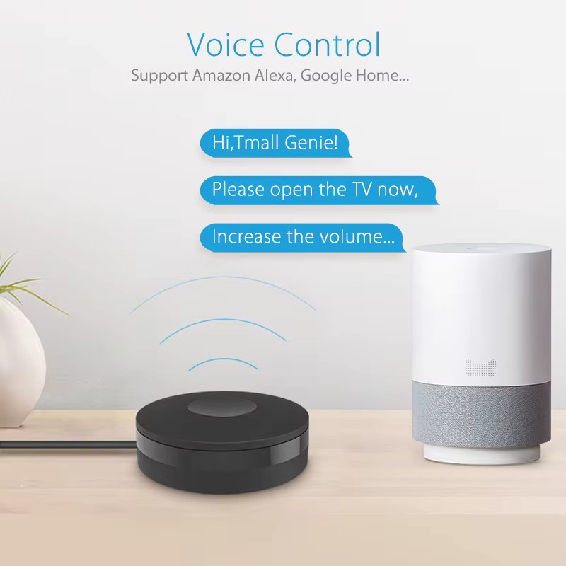 Tuya Smart Universalfernbedienung WiFi IR RF Controller in Schwarz für Alexa und Google Home zur Steuerung von Klimaanlagen und Haushaltsgeräten - Bild 2
