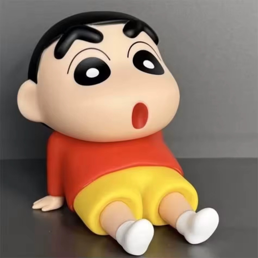 Bandai Crayon Shin-chan Boochan Q Version Anime Figur als Handyhalter und Deko-Ornament in Multicolor und Rot - Bild 3